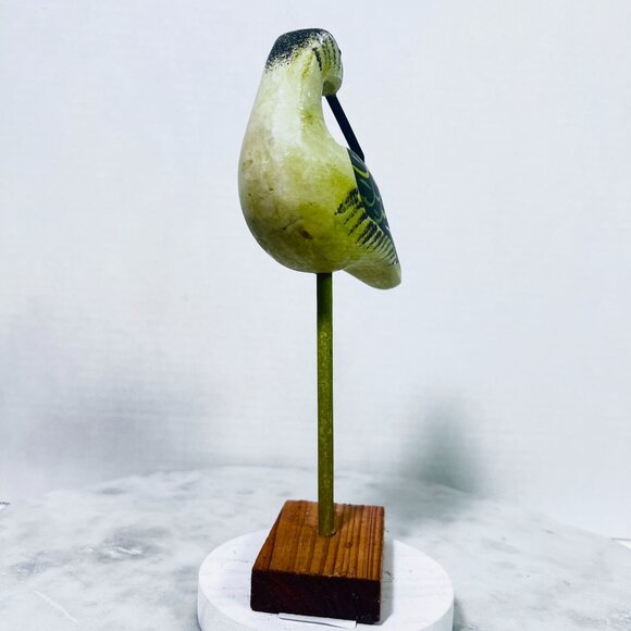 Vtg Carved Wood SeaBird Shore bird Sandpiper Beach Cabin Nautical CoastalCore - Picture 5 of 6